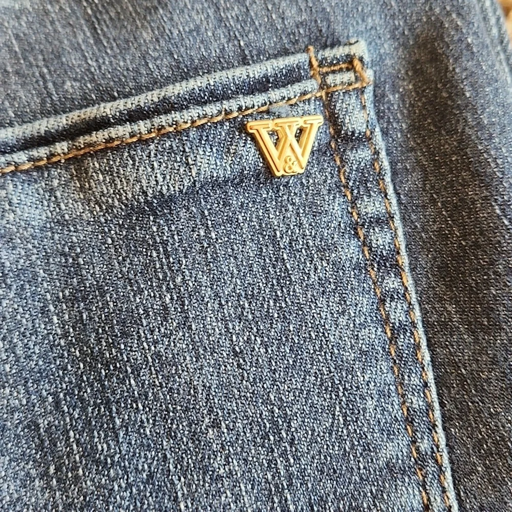 Wit And Wisdom Dark Classic Blue Denim Jeans Wimans Size 6 - Picture 3 of 12